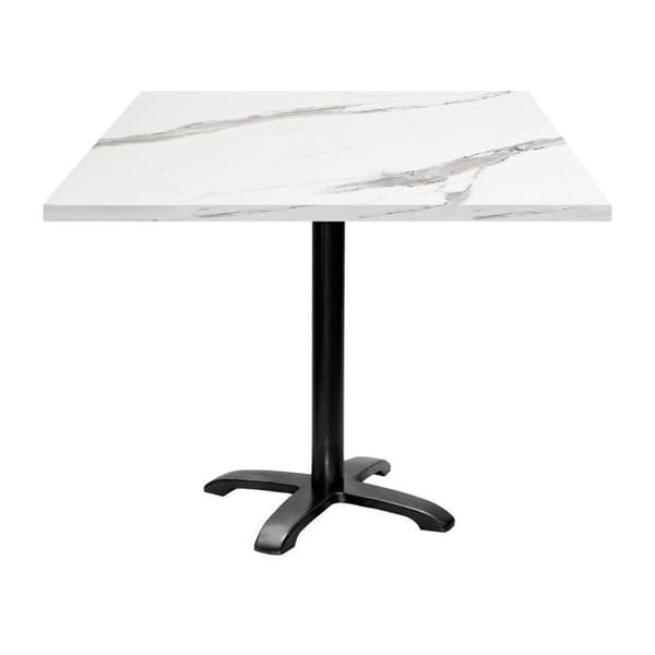 Tabel 90 x 90 cm - model Bazila hvid marmor Vit