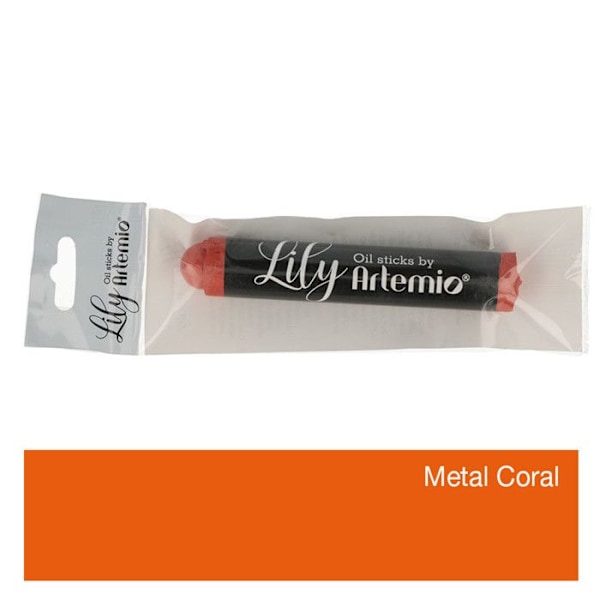 Metallic oil pastel - Koraller Orange