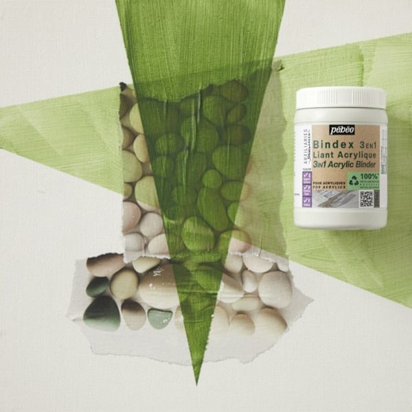 Liant Acrylique - Pébéo - Bindex 3en1 - 225 ml - Satinér - Non gulede