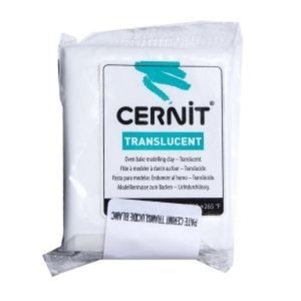 Cernit translucent hvid 62g