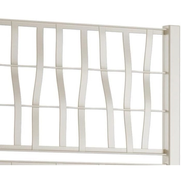 Ethica rektangulær blomsterkasse 80 cm med kridt espalier Vit