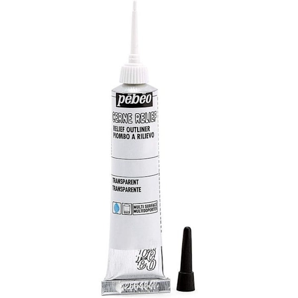 Cerne relief - Pébéo - Transparent - 20 ml - Præcision - Forskellige underlag Transparent