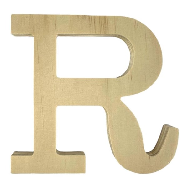 BOKSTAV R - 11.5 CM - TRÆ