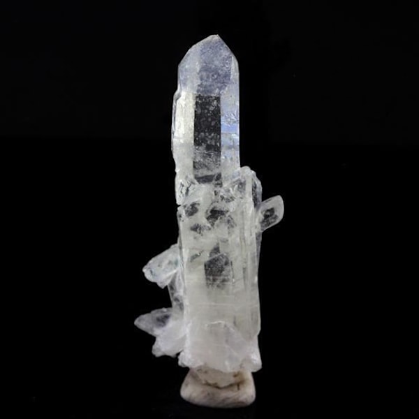 Sten og mineraler. Kvarts. 24,46 ct. La Gardette-minen, Bourg d'Oisans, Isère, Frankrig.