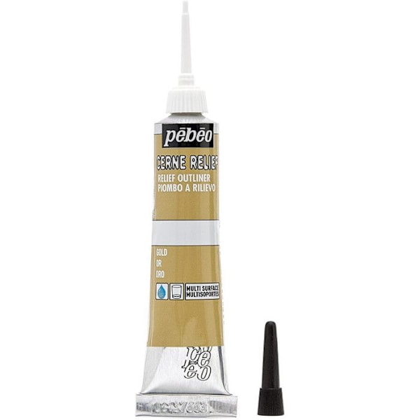 Pébéo 773300 Akrylglas Opaque 1 Rør Guld 20 ml gyllene