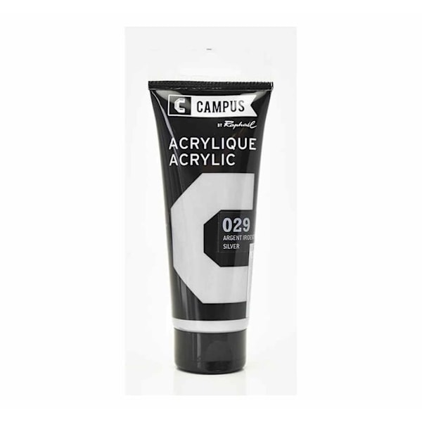 Akrylfärg 100 ml - Iriserande silver n°029 Silver