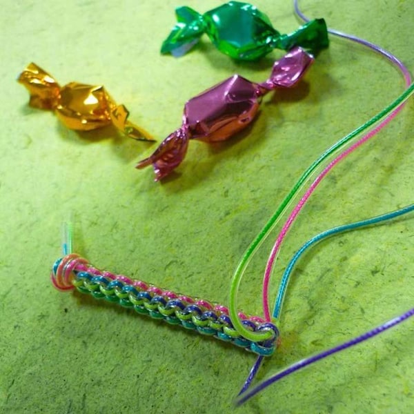 Scoubidou basis 12 tråde Flerfärgad