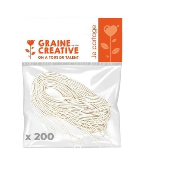 200 gummiband för maskeraddräkter 60 cm Vit