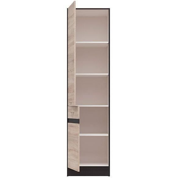 JUNONA Køkkensøjle 2 låger venstre åbning - L 50 x H 196 x D 46 cm - Sonoma eg Sonoma ek, wenge