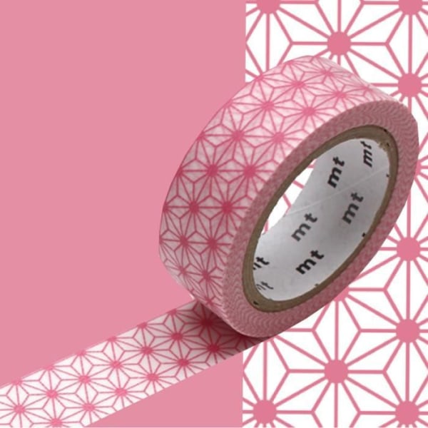 Masking Tape MT star asanoha pastell rosa Rosa