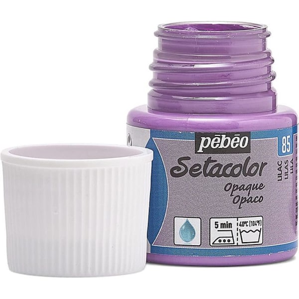 Kangasmaali - PéBéo - Läpinäkymätön Setacolor - Lila - 45 ml - Pesunkestävä Lila