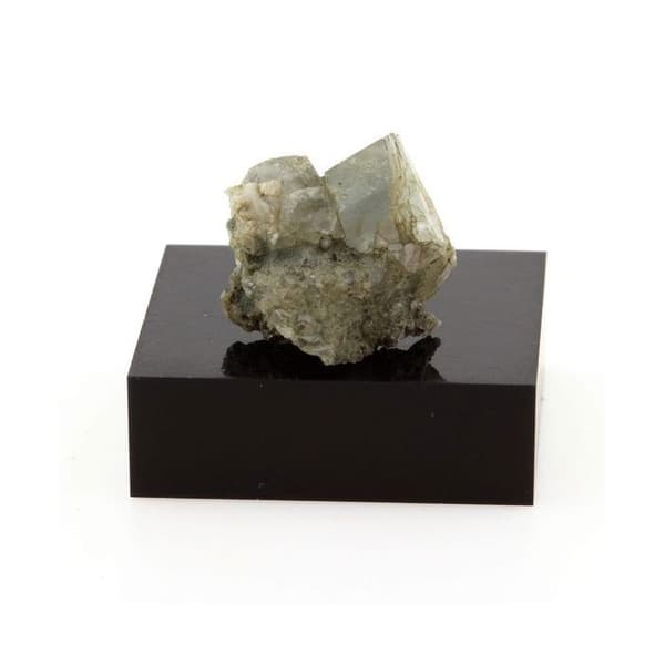 Octahedral grøn fluorit 22,7 karat Grön