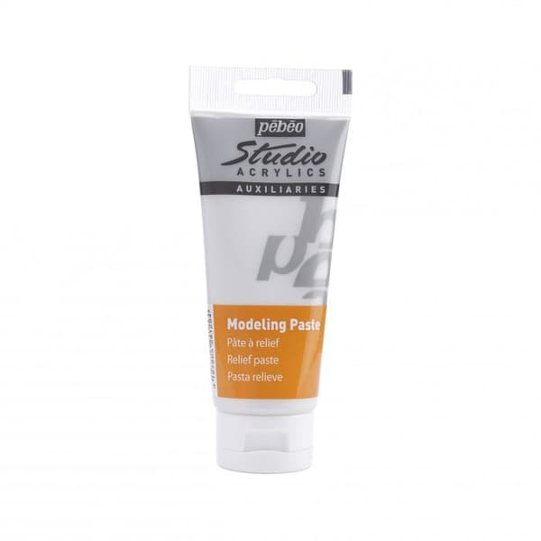 Modeling Paste - Pébéo - 100 ml - Texture gel - Relief för färger - Blandat Grå