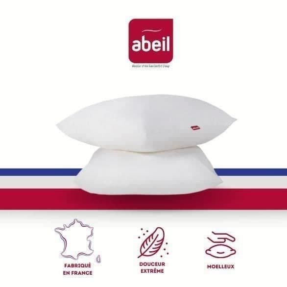 ABEIL Set med 2 Kuddar Mjukhet - 60 x 60 cm - Vit Vit