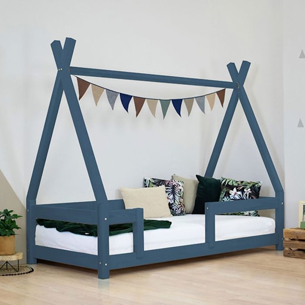 "Lit cabane enfant NAKANA 120 x 180 sininen" Blå