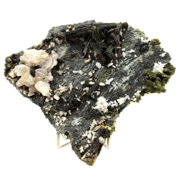 Sten og mineraler. Epidot. 366,3 ct. Cornillon, Bourg d'Oisans, Isère, Frankrig.. Grön