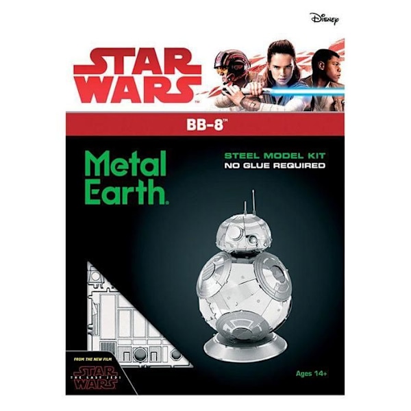 Metalkonstruktionsspil - METAL EARTH - Star Wars BB8 - At samle selv - Grå - Minimumsalder 14 år Grå