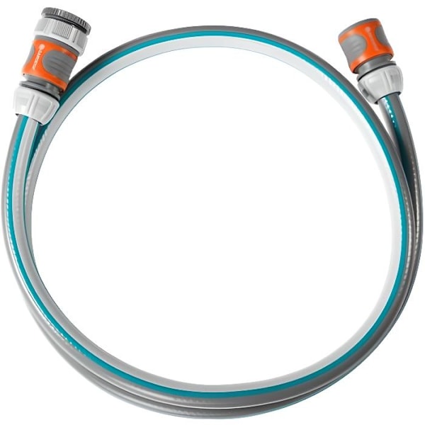 GARDENA Classic tilslutningsudstyr 13 mm – Længde 1,5m – Ø13mm – Trykmodstand 22bar max – 12 års garanti (18011-20) Blått och grått