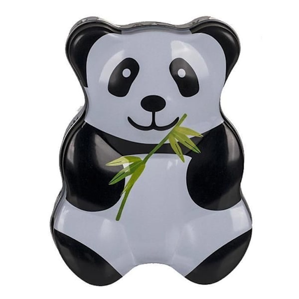 Metalboks - YOUDOIT - Panda - Rektangulær - Hvid - 14 x 11 cm Vit
