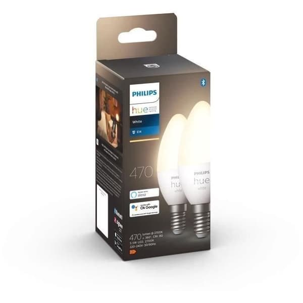 Philips Hue HW 5.5W E14 x2 älylamput