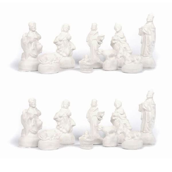 18 latexformes Santons - Julekrippe