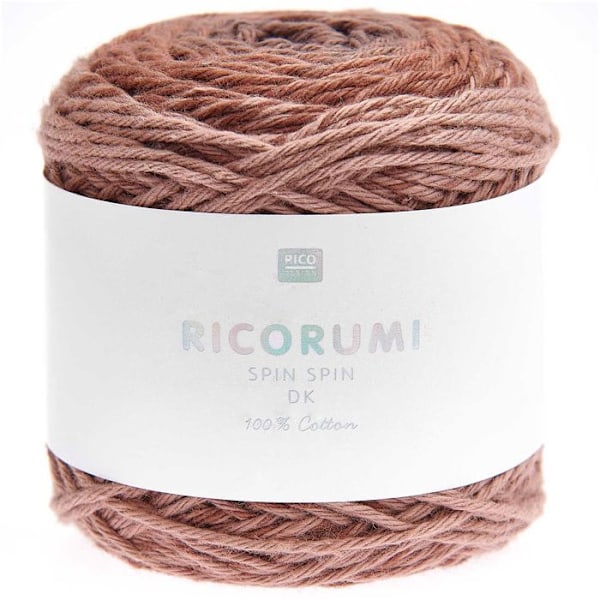Garnægte - RICO DESIGN - Spin Spin - 50 g - 115 m - Farve Brun Brun