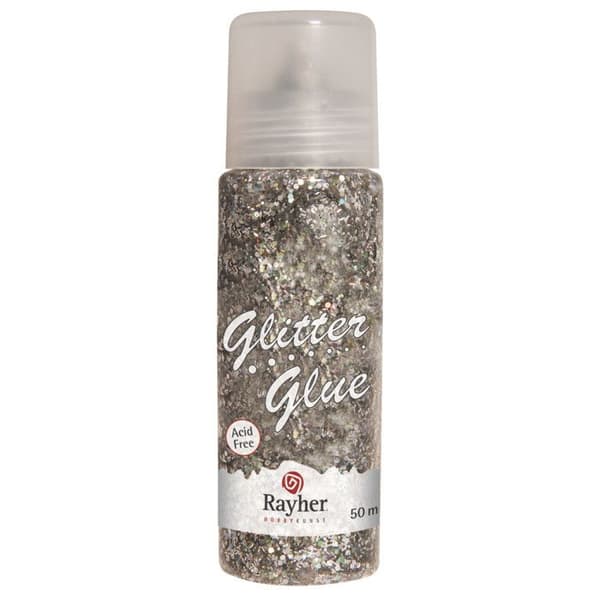 Glitter - Lim guld, sølv, flaske 50ml pengar