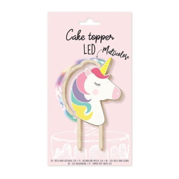 Unicorn LED cake topper