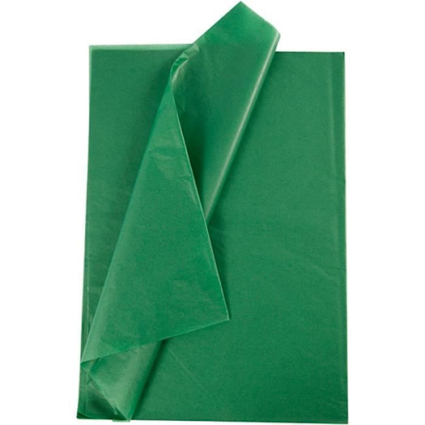 Silkkipaperi - Eri värejä - 50 x 70 cm - 10 arkkia - Vihreä - Sekä pojille että tytöille - Lapsi