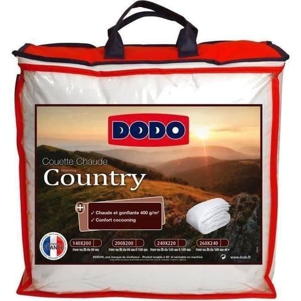 DODO Couette varm 400gr/m² LAND 140x200cm Vit