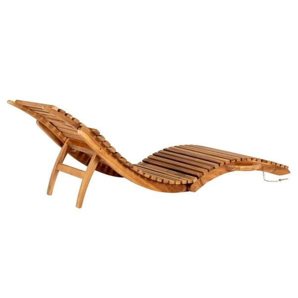 2 Teaktræ liggestole ARRIETA brun