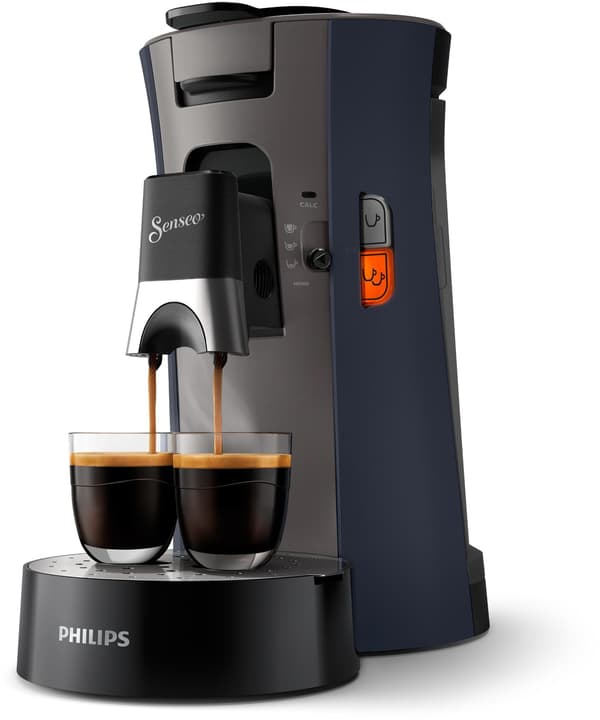 Kaffemaskin med kapslar - PHILIPS - SENSEO - CSA240/71 - Select - Nattblå Blå