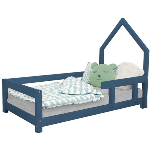 Lit cabane enfant POPPI 90 x 180 tummansininen 1 Blå