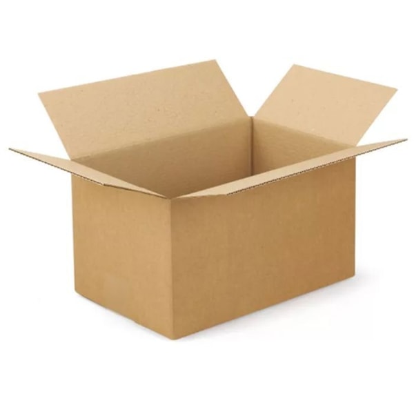 20 st förpackningskartonger 31 x 21,5 x 8 cm - Enkelkorrugerad kastanj