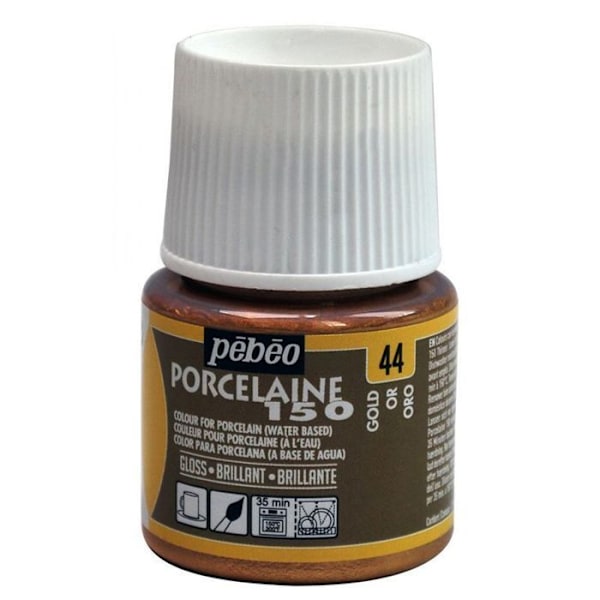 Flacon Peinture P150 - MARKE - 45 ml - Färg Guld - Diskmaskinssäker - Ugn 150°C gyllene