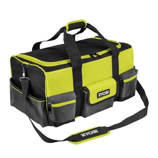 RYOBI - Taske med forstærket bund 56 x 29 x 30 cm til 4 eller 5 værktøjer - RSSLTB1 Grøn & antracit
