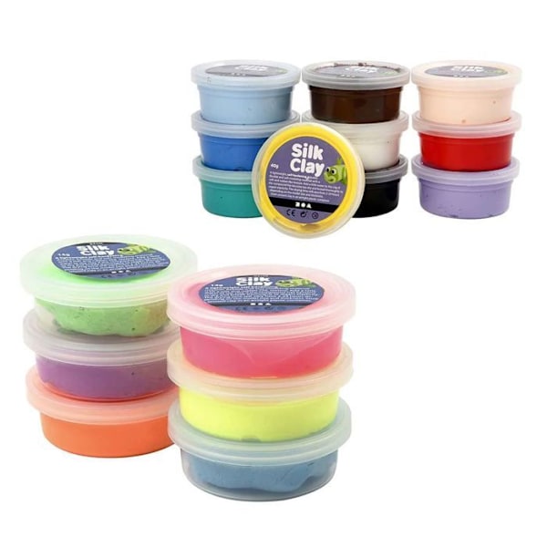 16 Silk Clay-modellleror Flerfärgad