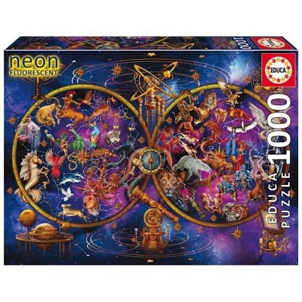 KONSTELLATIONER - 1000 brikker puslespil Flerfärgad