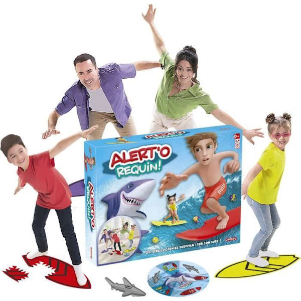 'Alert' O Haj'! , Bestik, Stemningsspil, Fra 5 år, 2 til 4 spillere, Lansay Flerfarvet