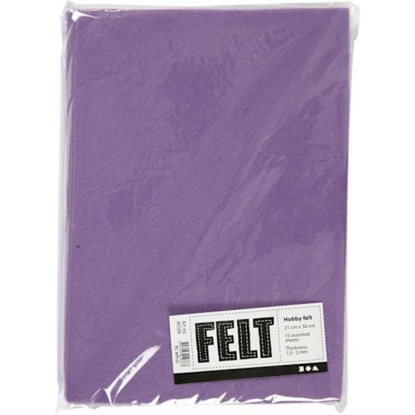 Hobbyfilt - Ej specificerat - ref 45509 - Polyester - Lila - Blandad