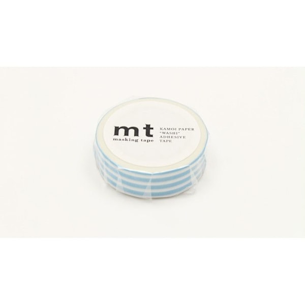 Masking Tape MT Ice blue lines - rajajää Isblå