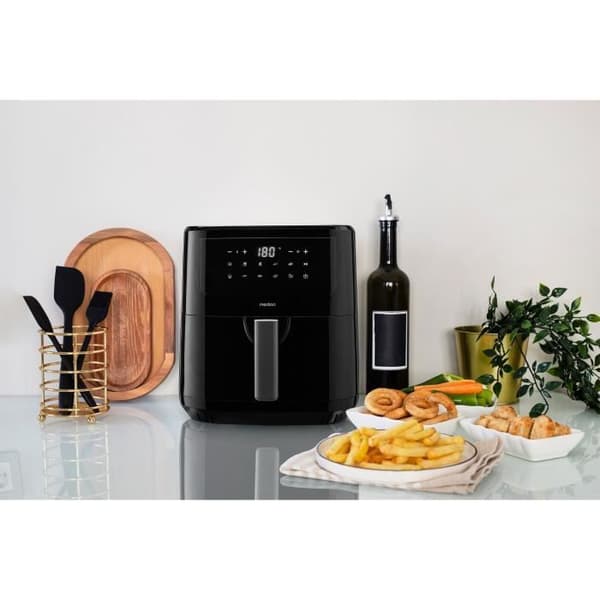 Varmluftsfriture - MEDION - 50072999 - 2150 W - Touchscreen - 9 programmer - Sort Svart