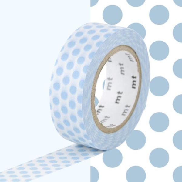 Masking Tape MT Ice blue dots - dot ice Blue