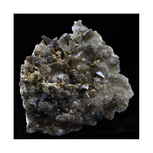 Stenar och mineraler. Anatas + kvarts. 77,0 ct. Between Two Rocks, Lauzière Massif, Frankrike..