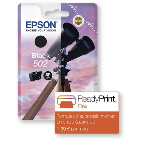 EPSON Ink Cartridge 502 Black - Kiikarit (C13T02V14010)