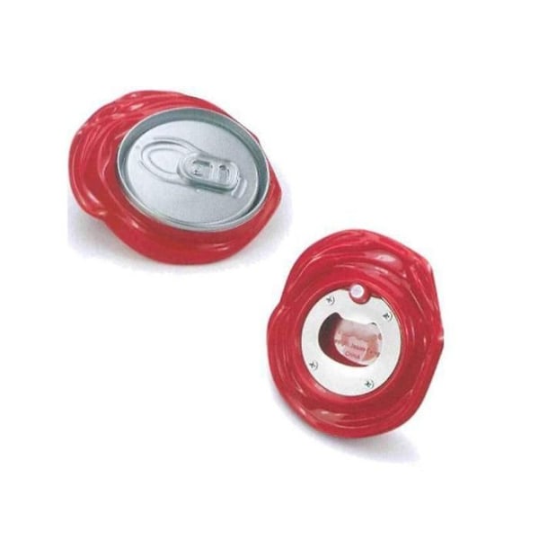 Flaskapsyl - Röd - Burk - Integrerad magnet - Modern design - Kompakt Röd