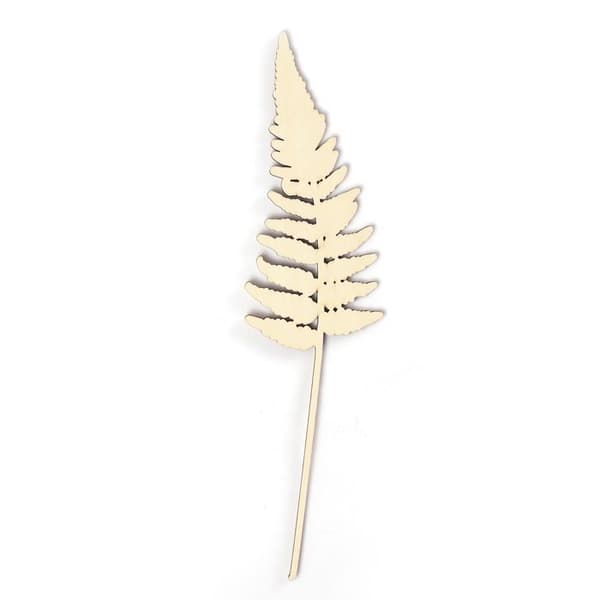 10 träblommor att dekorera 24 cm beige