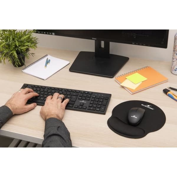 Ergonomisk musemåtte - Bluestork - BS-PAD-ERGO - Håndleddsstøtte - Tykkelse 3 mm
