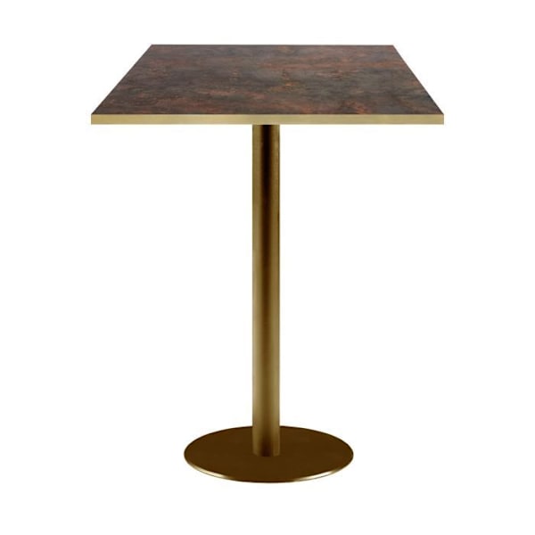 Korkea pöytä 60 x 60 cm Rooma bistro rust kastanj