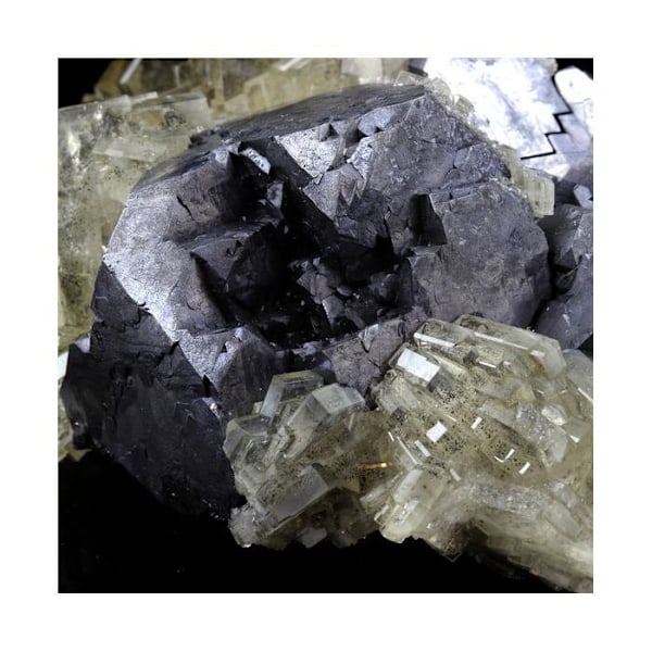 Sten og mineraler. Baryt + Galena. 3179,5 øre. Oumjrane, Drâa-Tafilalet-regionen, Marokko.
